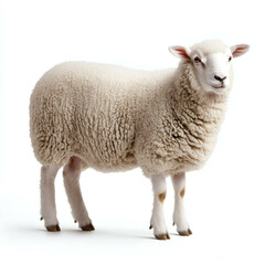 Sheep in Pasture: Fluffy Livestock Showcasing Sustainable Agriculture and Animal Husbandry Practices