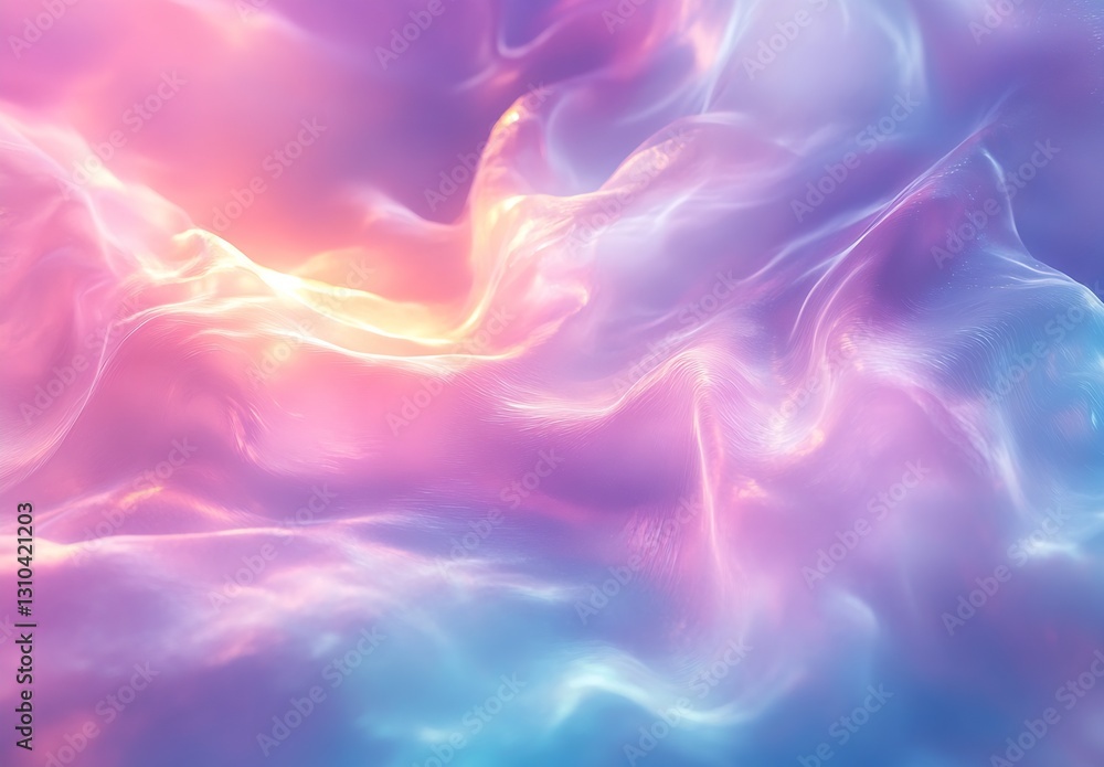 Aufkleber vibrant abstract background featuring flowing waves in pink and blue hues for creative design : gene