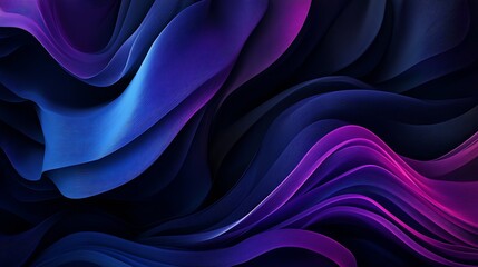 Obraz premium Fascinating Wavy Abstract Background with Rich Shades of Blue and Purple for Creative Designs : Generative AI