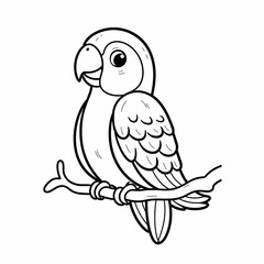 Parrot Coloring Page