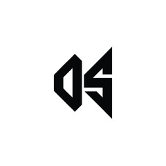 DS monogram logo design letter text name symbol monochrome logotype alphabet character simple logo