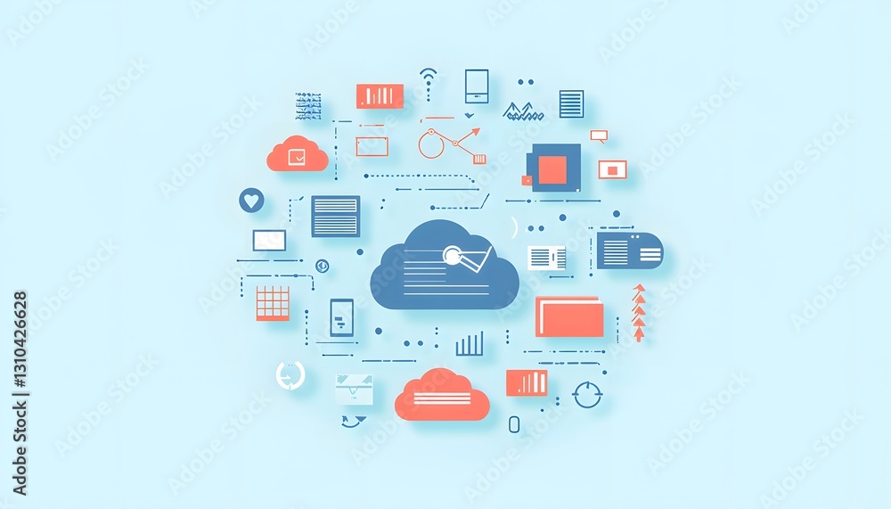 Poster cloud computing system data storage network infrastructure