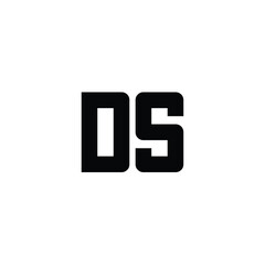 DS monogram logo design letter text name symbol monochrome logotype alphabet character simple logo