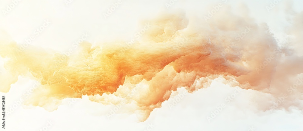 Aufkleber vibrant cloud formations in warm hues creating a beautiful sky backdrop for artistic presentations :