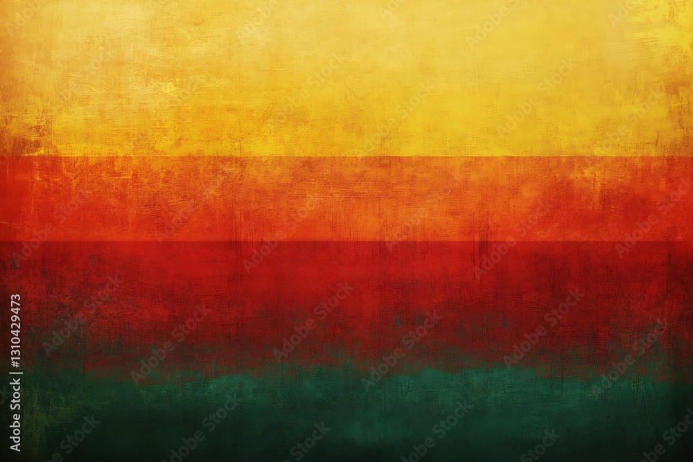 Aufkleber Artistic textured abstract background with layered orange yellow and green hues for design projects : Generative AI