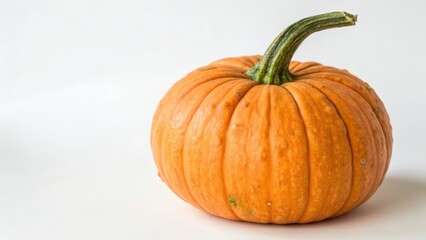 Obraz premium Orange Pumpkin on White Background
