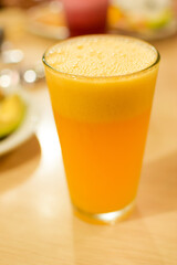 Fresh Passion Fruit Juice Glass: Healthy Tropical Drink