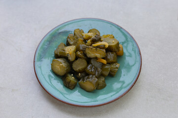 Japanese pickled cucumber,  Japanese food