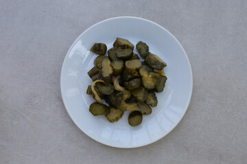 Japanese pickled cucumber,  Japanese food