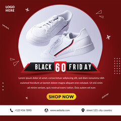 Black Friday sale social media banner template