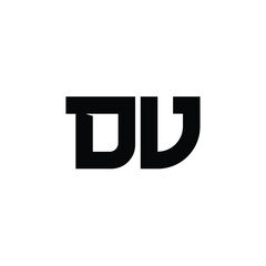 DV monogram logo design letter text name symbol monochrome logotype alphabet character simple logo