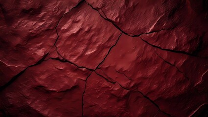 Image is a textured red background with a rough, stone-like appearance. 