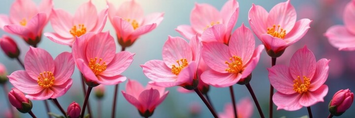 Obraz premium Dainty flower petals unfolding in a delicate floral pattern, petals, delicate, floral pattern