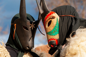 Typical carnival Boes e Merdules parade, Ottana, Sardinia, Italy