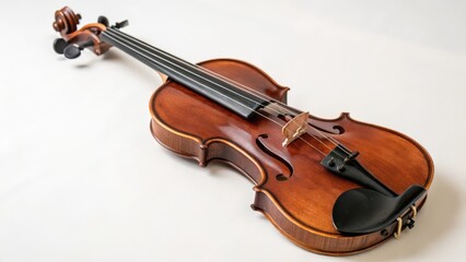 Fototapeta premium Violin on White Background