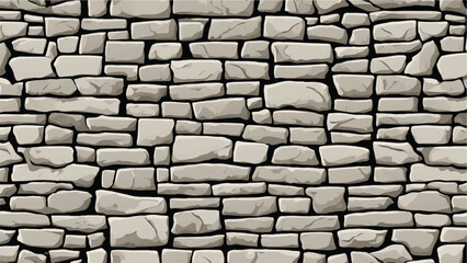 Stone wall background. Stone wall texture. Vector illustration. 
