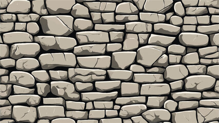 Stone wall background. Stone wall texture. Vector illustration. 