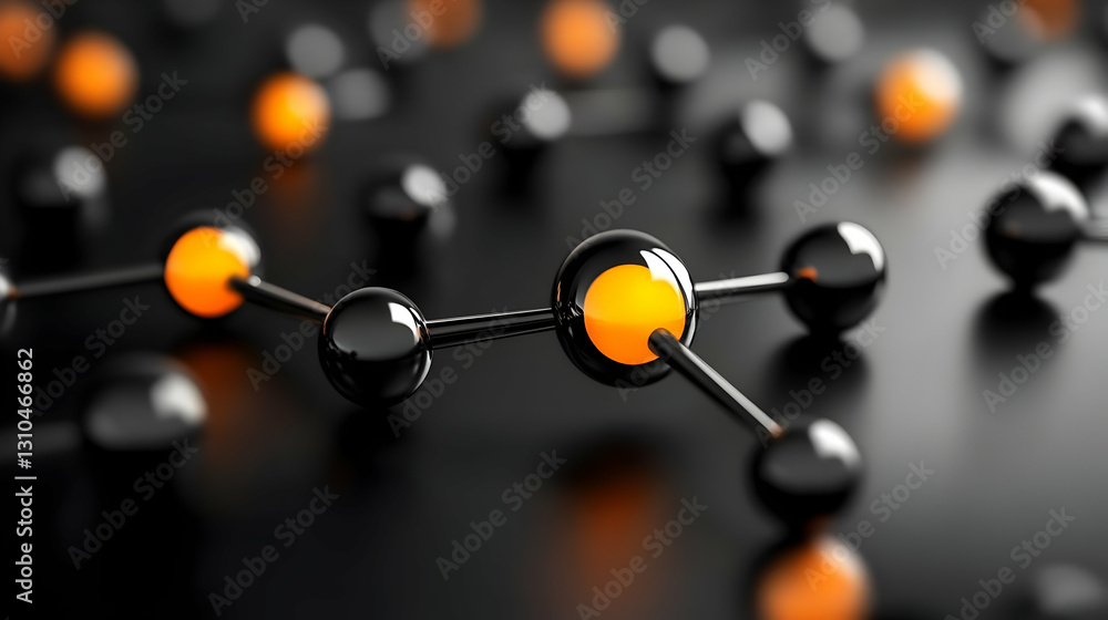 Poster 3d render network abstract background
