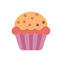 cupcake or muffin  isolated on transparent background, PNG File