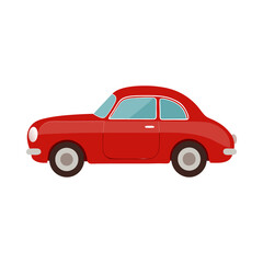 red car isolated on transparent background