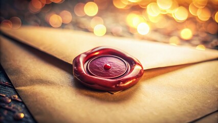 Elegant Sealed Envelope with Bokeh Background - Premium Stock Photo