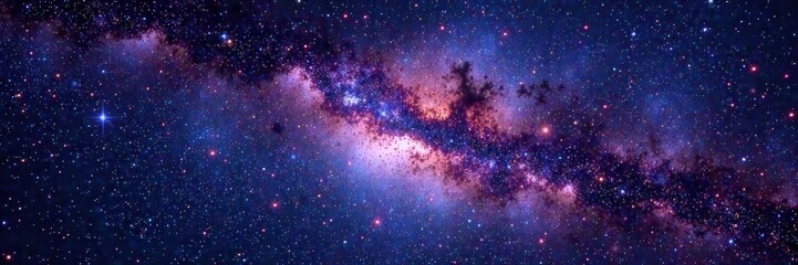 Obraz premium Milky Way galaxy with stars and space dust in the universe, cosmic dust, space, astronomy