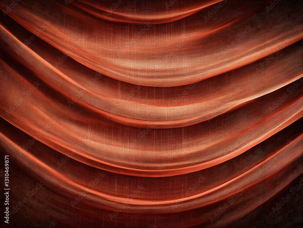 Poster rustic red drape fabric texture background