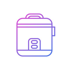 Obraz premium rice cooker vector icon flat design