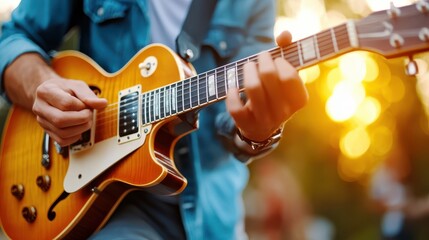 Passion for music captured in a summer evening guitar jam
