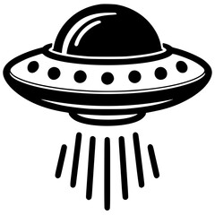 Flying saucer silhouette