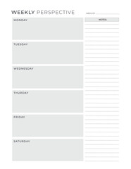 Weekly Perspective, Ultimate Productivity Planner: Organize Your Life with Weekly, Daily, and Monthly Scheduling Templates
