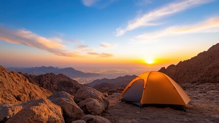 Captivating starry night camping on Ras Al Khaimah mountain peaks