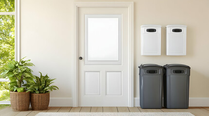 Modern Home Entryway 3D Illustration