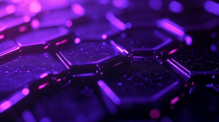 Fototapeta premium Purple Hexagon Pattern, Abstract Background
