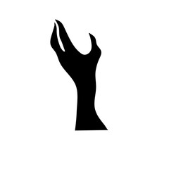 Halloween zombie hands silhouettes
