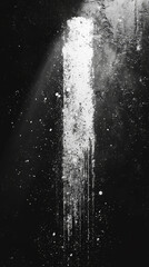 Obraz premium Abstract textured black and white paint splatter background