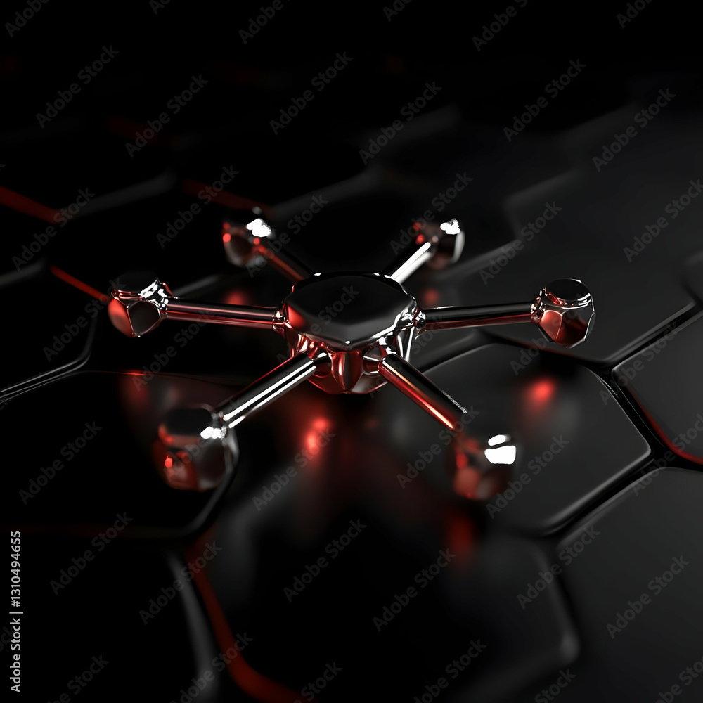 Poster abstract 3d network connection rendering