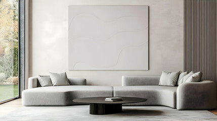 Modern Living Room 3D Illustration