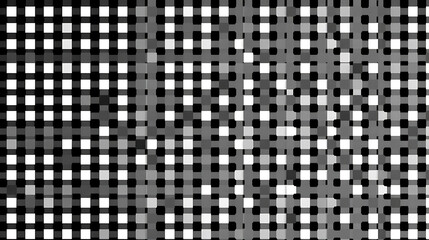 Fototapeta premium This image is composed of many small black and white squares, forming a dot matrix pattern1
