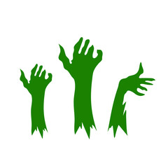 Monsters bony green hands
