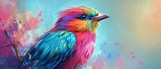 Bird Animal Illustration and Picture - Colorful Wildlife Art for Design Projects