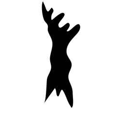 silhouette monster hands
