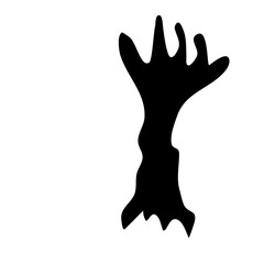 silhouette monster hands
