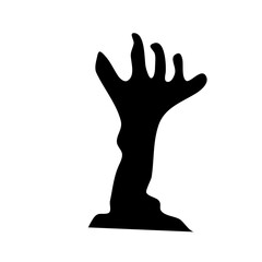 silhouette monster hands
