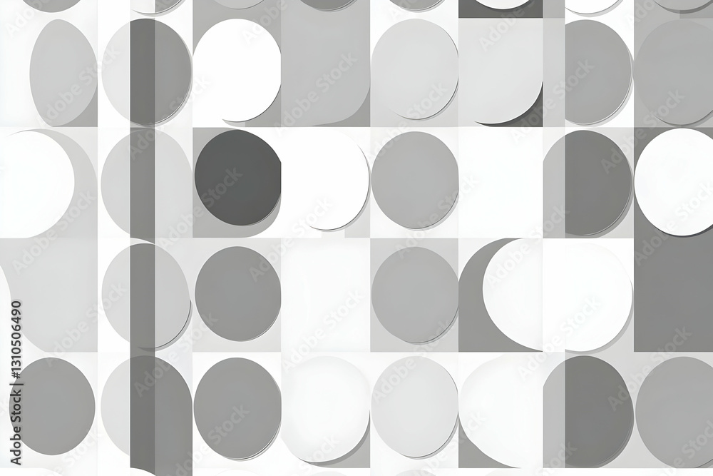 Poster abstract gray circle pattern background