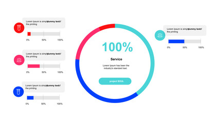 Audience engagement graph on dashboard screen, measure content marketing performance