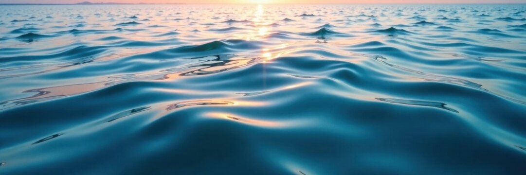 Ripples on an oceanic surface in a serene atmosphere, ocean, ripples, calm
