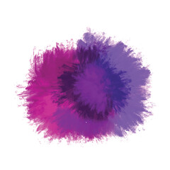 Abstract colorful splash on white background