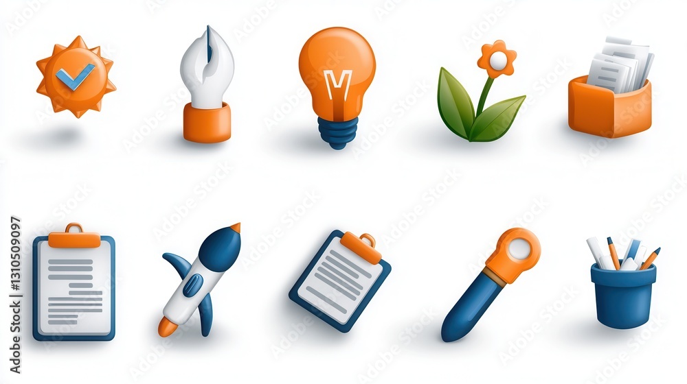 Aufkleber a set of 15 modern and minimalist outline icons featuring various elements related to business evalu