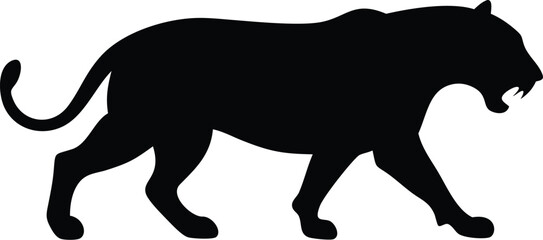 vector illustration of a silhouette of elephant